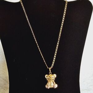 Gold-Plated Necklace and Pendant